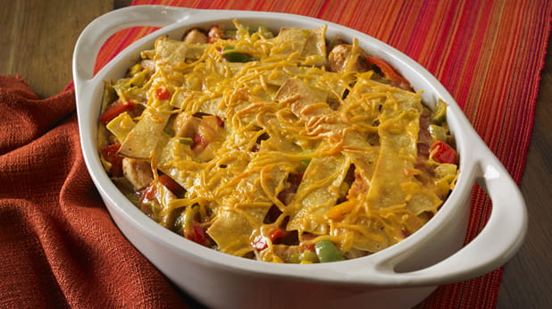 Kid Friendly Light King Ranch Chicken Casserole