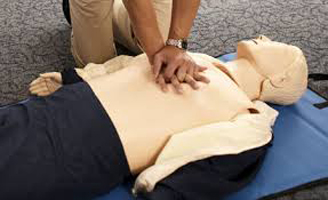 CPR on manikin