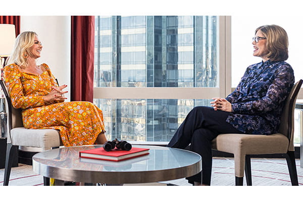 Laura Bell Bundy and Nancy Brown interview video screenshot