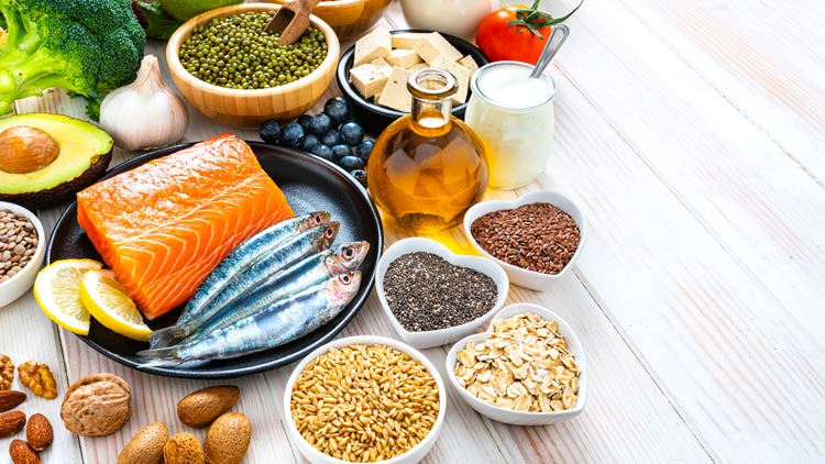 group of multicolored foods on a table