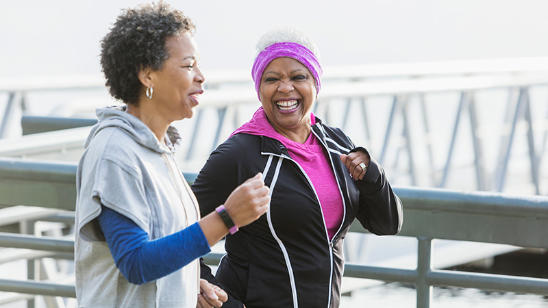 ladies exercising