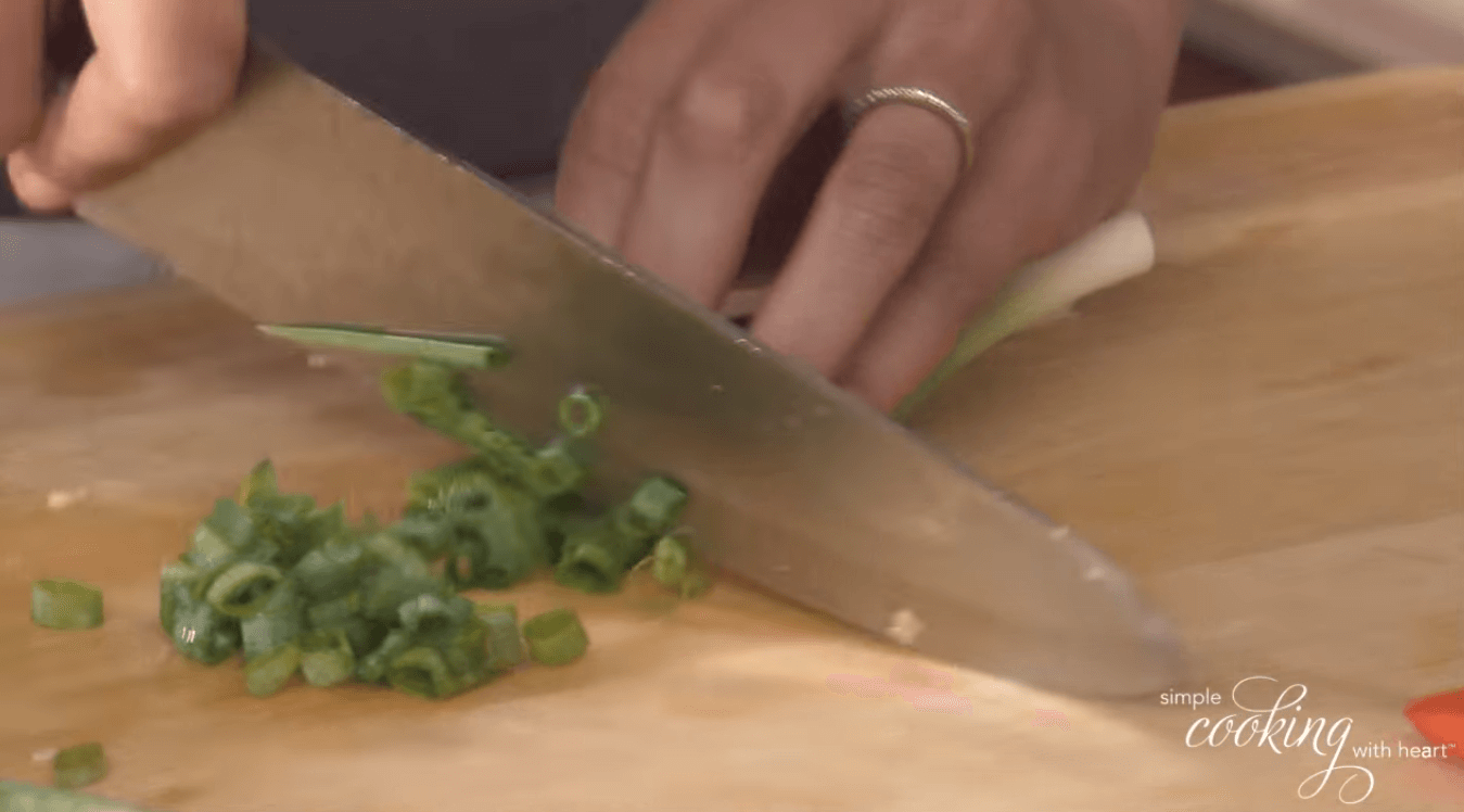 Chopping Green Onion