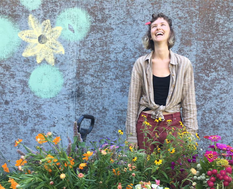 Laura Godenick at a friend's farm. (Photo courtesy of Laura Godenick)