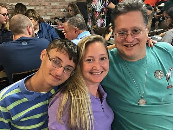 Daniel Pecoraro (right) with his wife, Lisa Siegel, and stepson, Dylan. (Photo courtesy of Daniel Pecoraro)