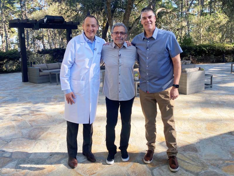 Dr. Steven Lome (left) with Greg Gonzales (center) and Michael Heilemann. (Photo courtesy of Michael Heilemann)