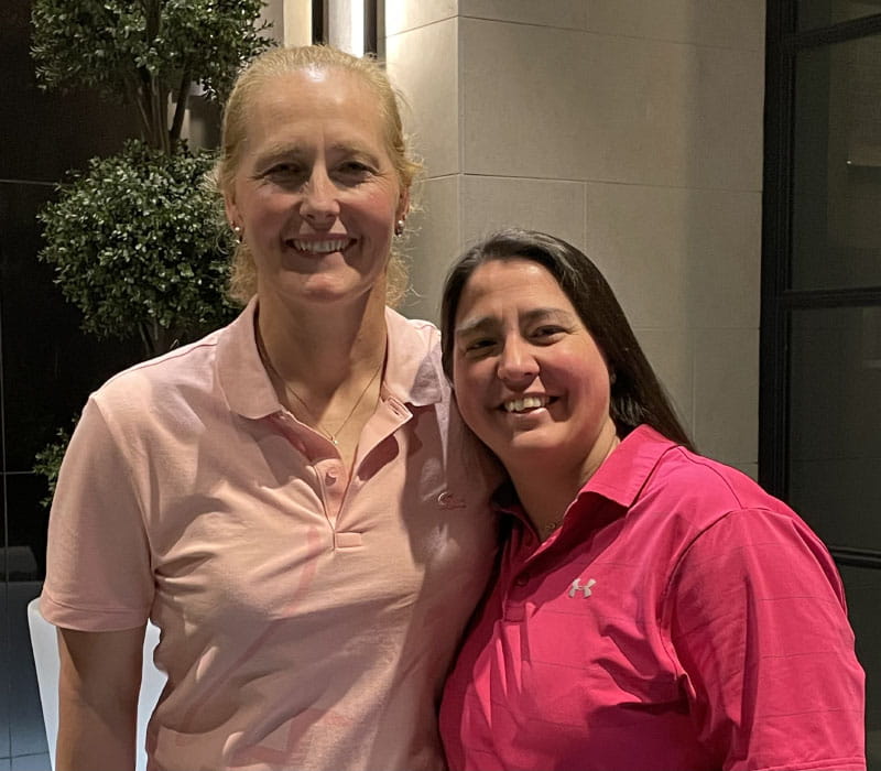 Amy Burnett (left) with her wife, Tamie Felty. (Photo courtesy of Amy Burnett)