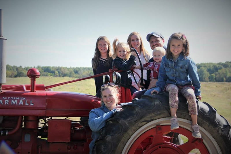 Abbie Hauler (top left) with her family. (Photo courtesy of the Hauler family)