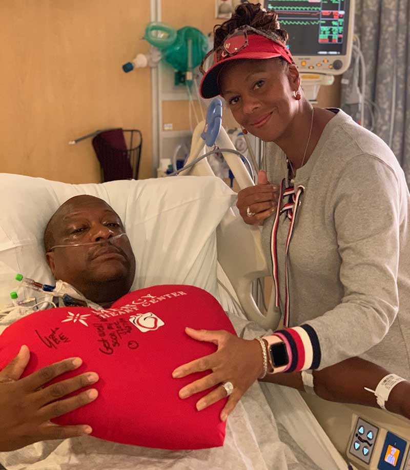 Ralph Lee and his wife, Janelle, two days after his triple bypass surgery at Mercy Hospital. (Photo courtesy of the Lee Family)