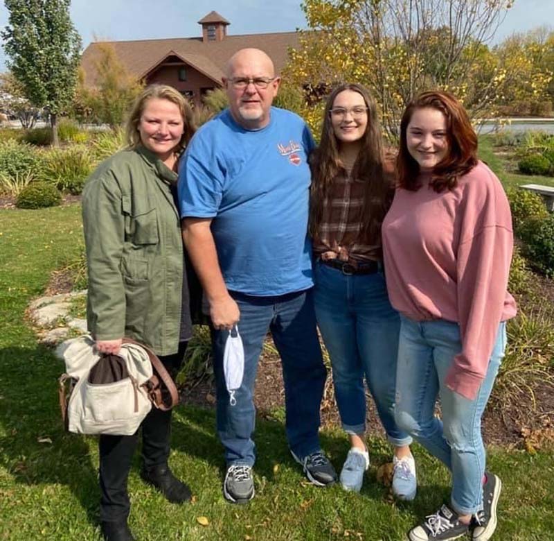 Madeline Neville with her parents and sister, from left: Christine, Francis, Madeline and Kathryn Neville. (Photo courtesy of Madeline Neville)