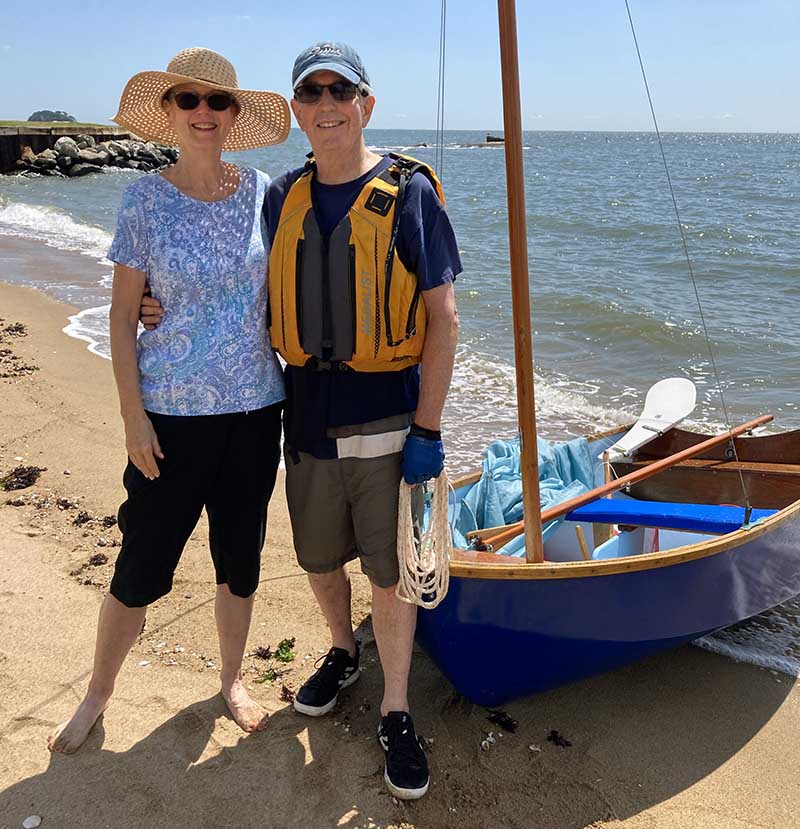 Paula Gallagher (left) with her husband, Bill Johnson. (Photo courtesy of Paula Gallagher)