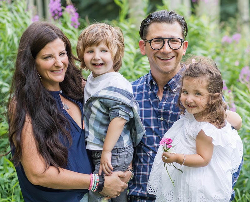 The Strauss family, from left: Rachel, Leo, Levi and Goldie. (Photo courtesy of the Strauss family)