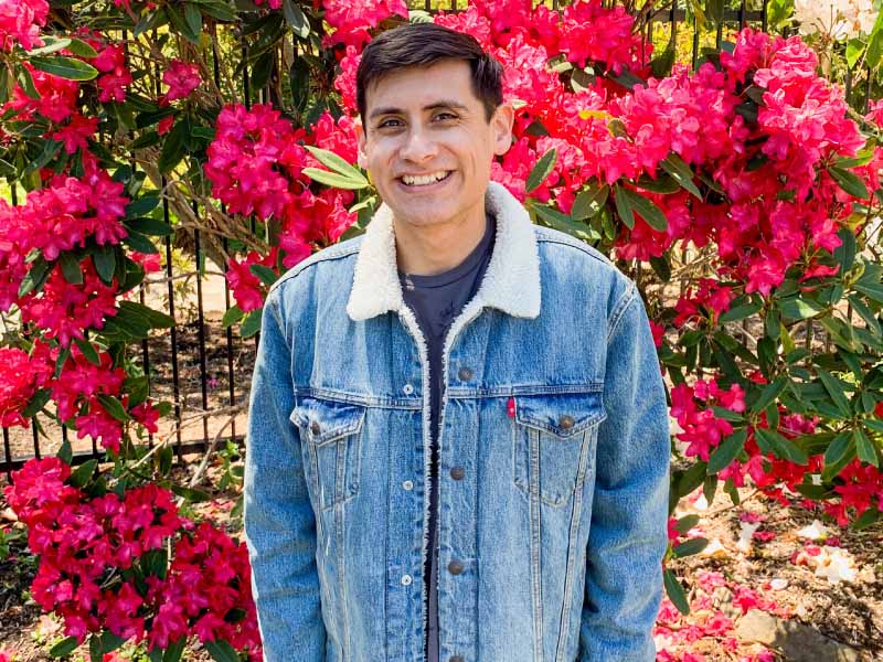 Heart surgery and stroke survivor Arthur Castro outside the Japanese Tea Garden in San Francisco. (Photo courtesy of Arthur Castro)