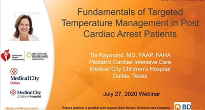Targeted Temperature Management Webinar Opening Slide