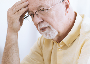 Worried Elderly Man