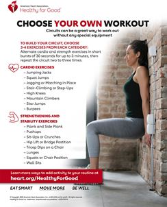 Choose your own circuit workout Choose your own home circuit workout