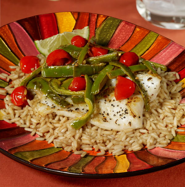 Trout with Skillet Roasted Peppers Trout with Skillet Roasted Peppers
