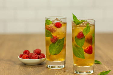 Raspberry Basil Iced Tea recipe