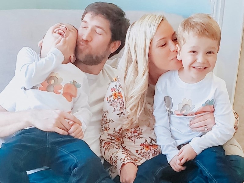 The Blumenthal family, from left: Mason, Michael, Kelly and Finn. (Photo courtesy of Kelly Blumenthal)