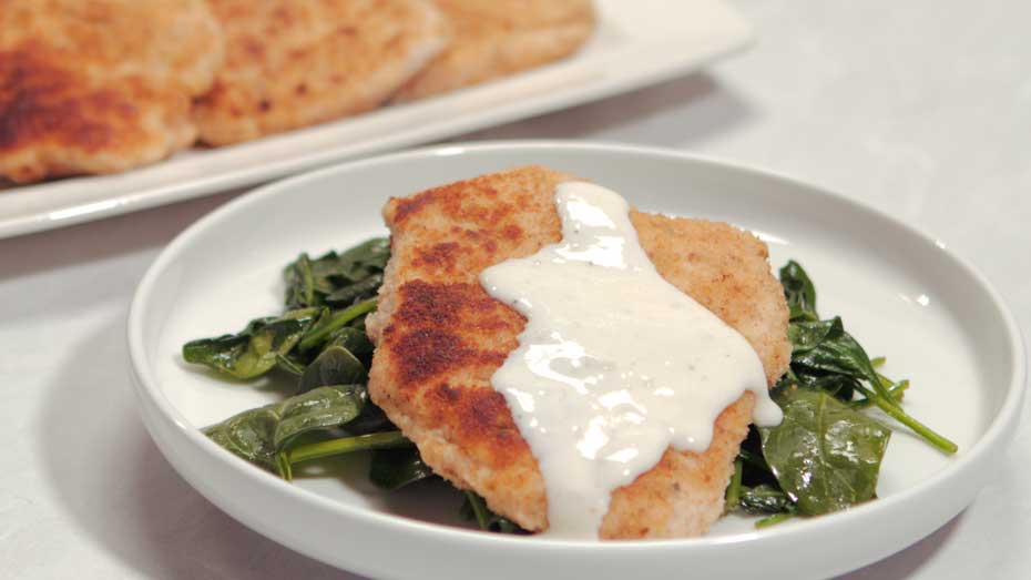 Turkey cutlets on a plate