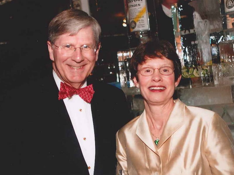 David Spina, recipient of the American Heart Association's Gold Heart Award for outstanding volunteer service, with wife Stevie. (Photo courtesy of David Spina)