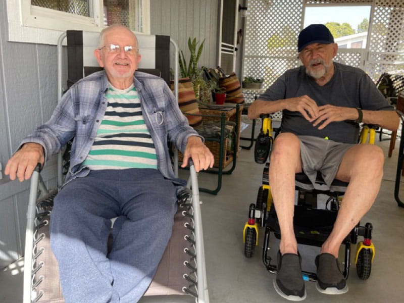 Luther Moxley (right) with his partner, Wayne Curtis. (Photo courtesy of Luther Moxley)